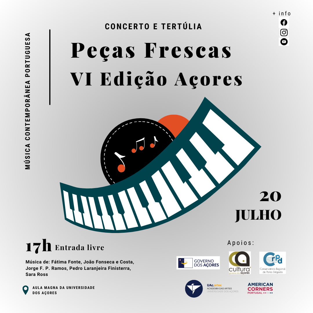 Peças Frescas, VI Edição Açores: música contemporânea portuguesa