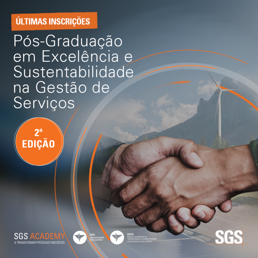 Inscrições Abertas para a 2.ª Edição da Pós-Graduação em Excelência e Sustentabilidade na Gestão de Serviços 