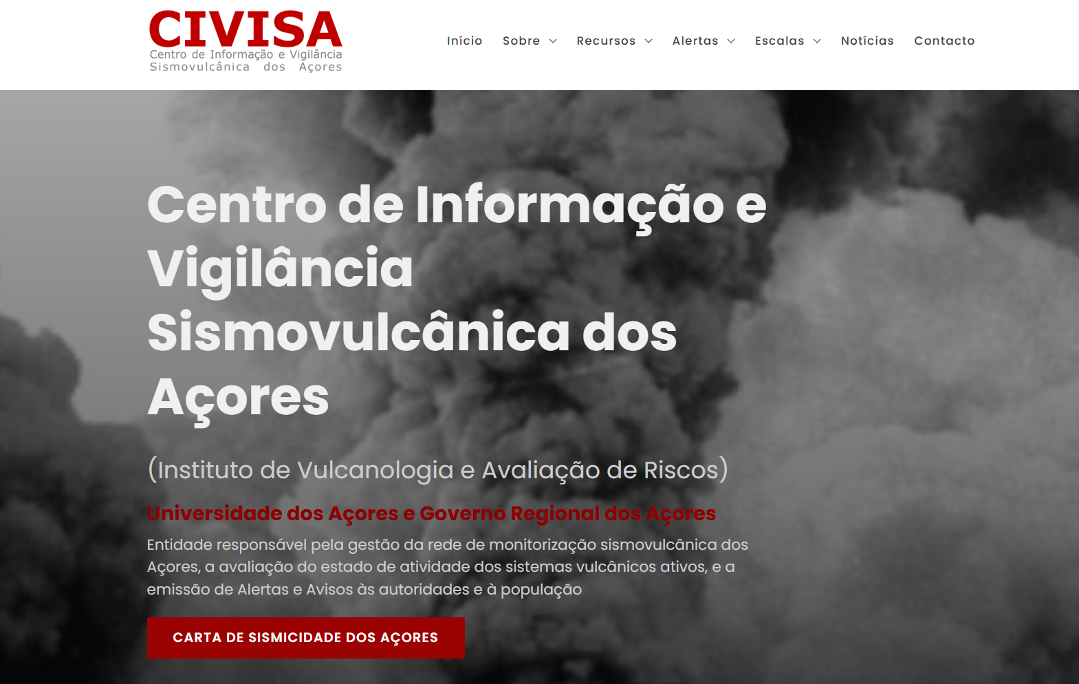 Novo portal para a divulgação de informação sismovulcânica nos Açores  