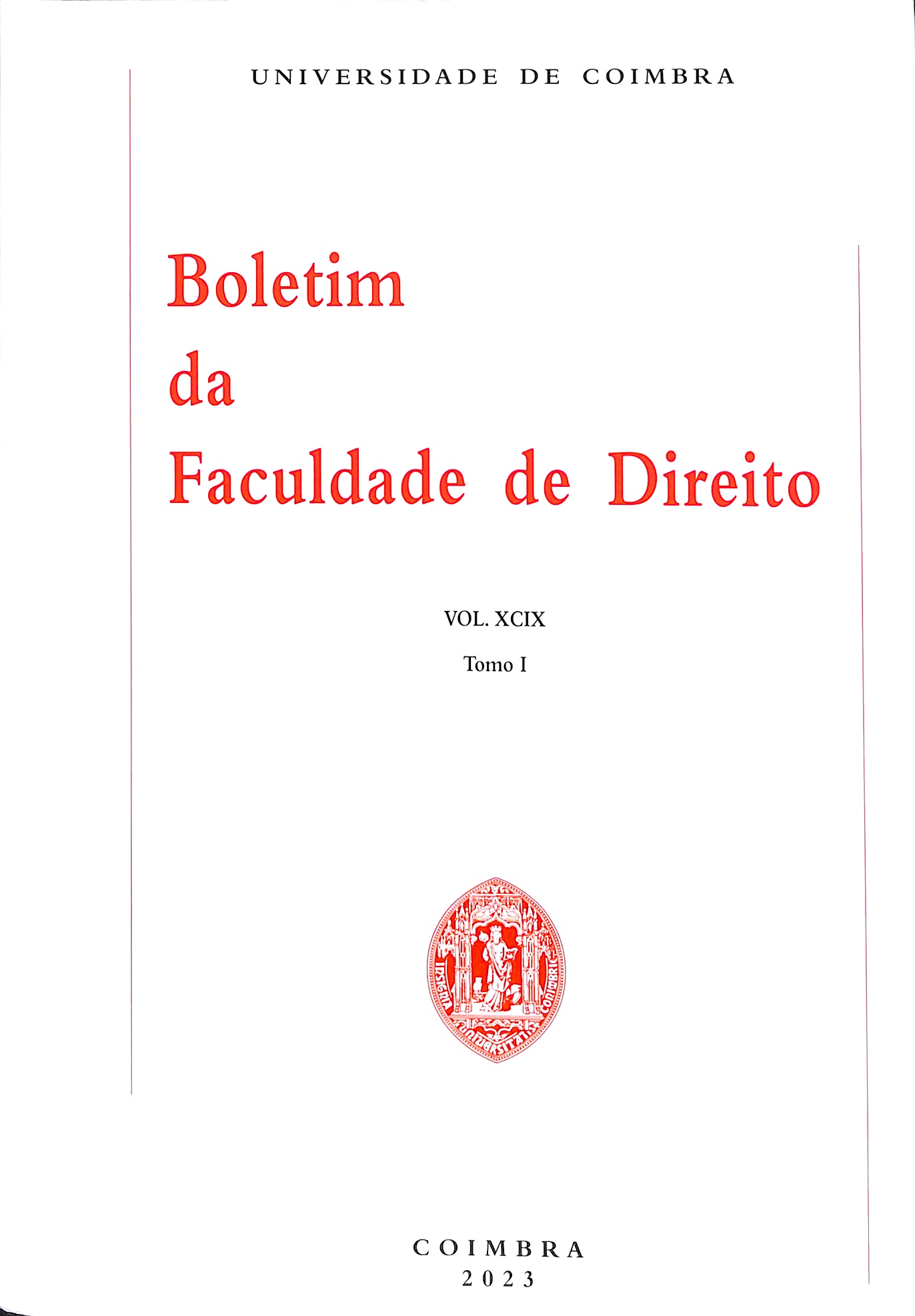 boletim da faculdade de direito tomo 1 2023